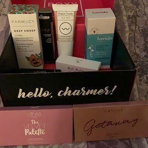 Boxy charm lot of skincare makeup